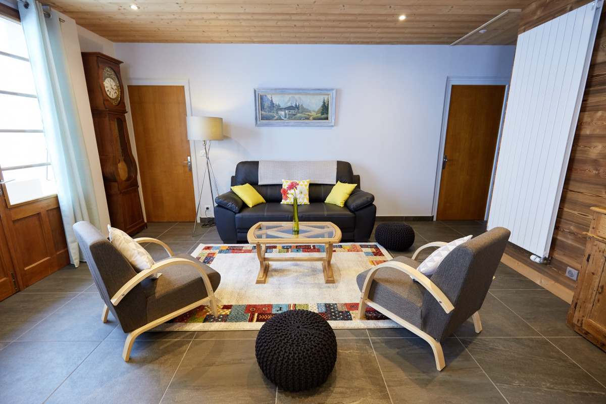 Séjour avec canapé/Living room with a sofa-Ambrevetta-Le Grand-Bornand