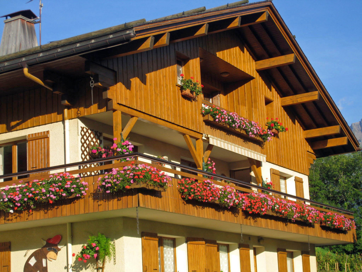 Extérieur chalet été/Outside summer chalet-Clé des champs (Les Gentianes)-Le Grand-Bornand