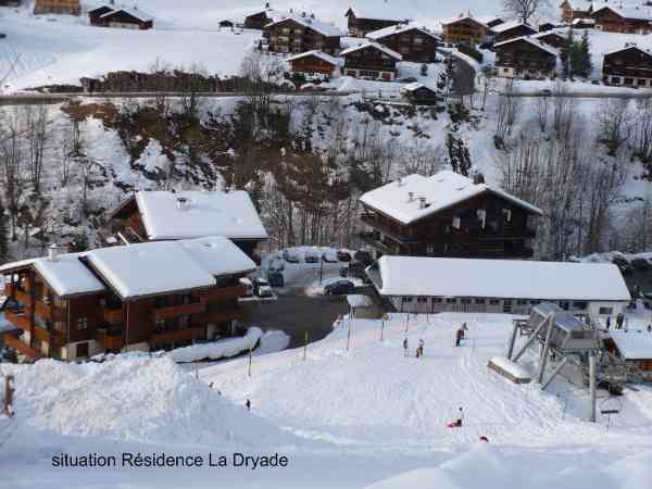 Vue depuis appartement hiver/View from the appartment winter-Dryade-Le Grand-Bornand