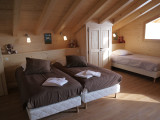 Chambre avec lits simples/Bedroom with single beds-Chalet Panorama-le Grand-Bornand