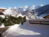 Vue depuis la terrasse hiver/View from the patio winter-Cornillon C n°3-Le Grand-Bornand