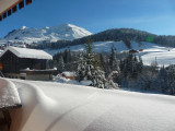 Vue depuis résidence hiver/View from the residence winter-Fleur des Alpes n°5-Le Grand-Bornand