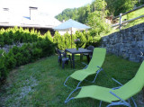Jardin avec salon de jardin/Garden with garden furniture-Petit Chalet-Le Grand-Bornand