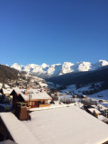 Vue depuios l'apartement hiver/View from the apartment winter-Ambrevetta-Le Grand-Bornand