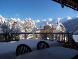 Vue depuis l'appartement hiver/View from the aprtment winter-Buissière n°1-Le Grand-Bornand